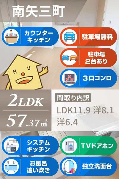 プロヌーブ南矢三 205のお部屋の特徴