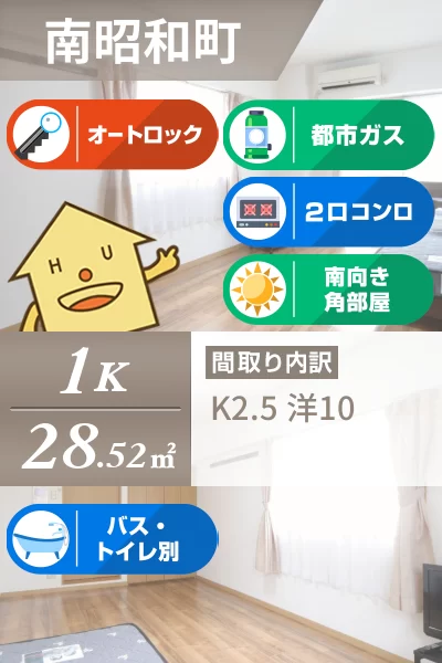 メゾン南昭和 208のお部屋の特徴