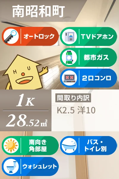 メゾン南昭和 308のお部屋の特徴