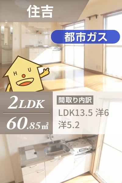 住吉 マンション 2LDK 402のお部屋の特徴