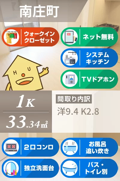 まゆ山弐番館 102のお部屋の特徴