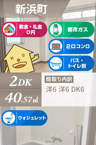 クレセント 101のお部屋の特徴