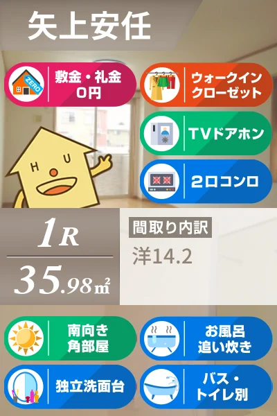 ウィルレジデンスV 101のお部屋の特徴