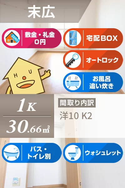 NESTスエヒロ 202のお部屋の特徴