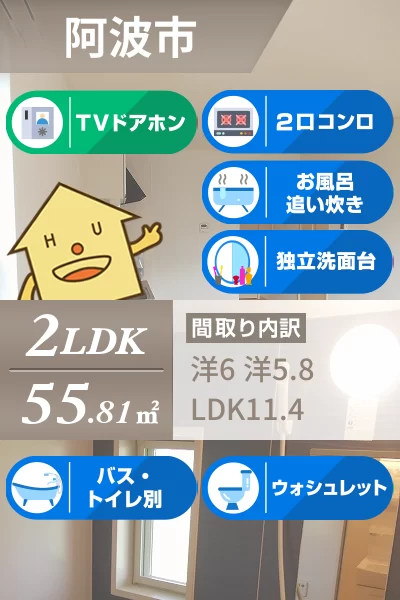 レジデンス サザン A 205のお部屋の特徴