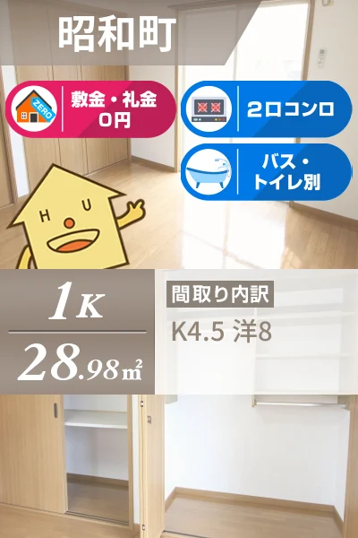 レジデンスイマイ 205のお部屋の特徴