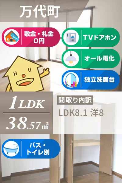 レジデンスイマイII 102のお部屋の特徴