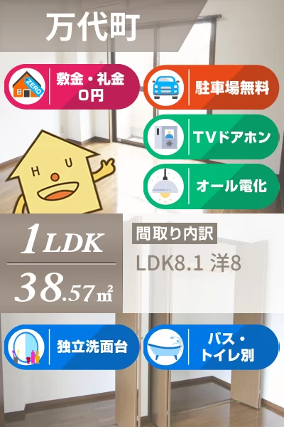 レジデンスイマイII 205のお部屋の特徴