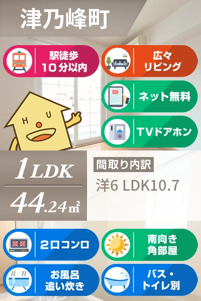 ハッピネスハウス A 101のお部屋の特徴