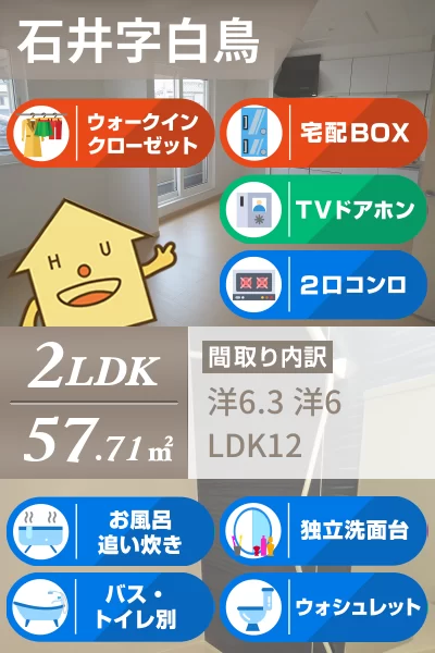 エレガンシア篠原 203のお部屋の特徴