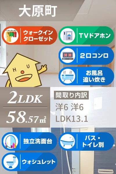 ワンピース 205のお部屋の特徴