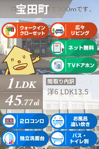 ハーベスト25B 101のお部屋の特徴