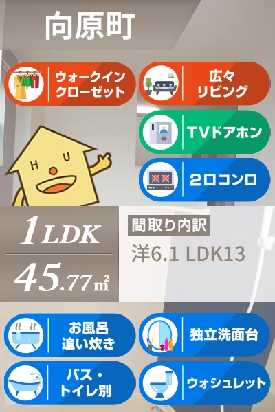 アネッサ B 101のお部屋の特徴