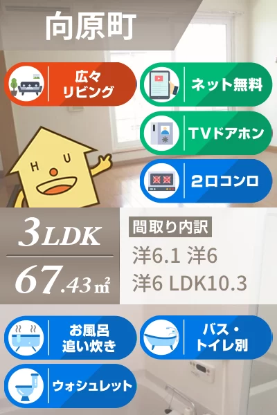 アンジェリカ D 203のお部屋の特徴