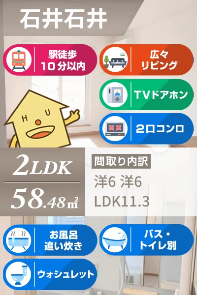 セレノ・カーサ B 202のお部屋の特徴