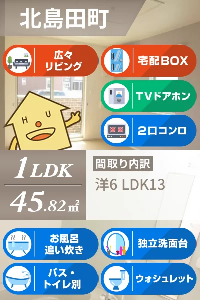 フィオーレNS IVーD 103のお部屋の特徴