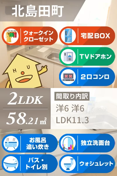 フィオーレNS IVーD 202のお部屋の特徴