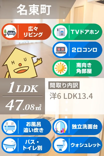 クラール名東イースト A 102のお部屋の特徴