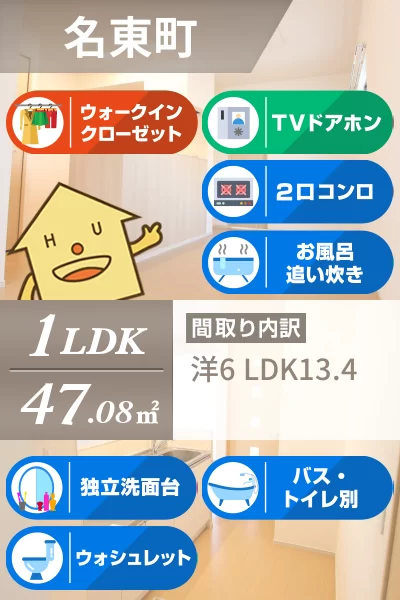 クラール名東イースト B 103のお部屋の特徴