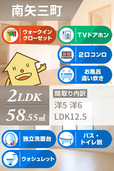 クラール南矢三B 201のお部屋の特徴