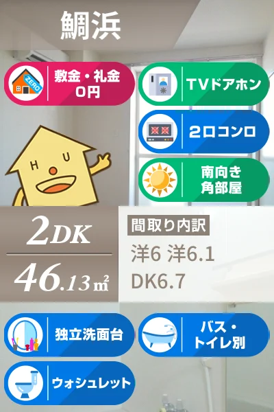 メイプレーヌI 203のお部屋の特徴
