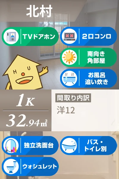 プリマヴェーラ’12 102のお部屋の特徴