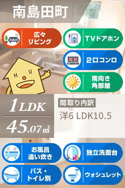 ルミナスあくい I 202のお部屋の特徴