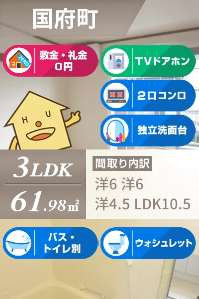 サントゥール ウエスト 202のお部屋の特徴