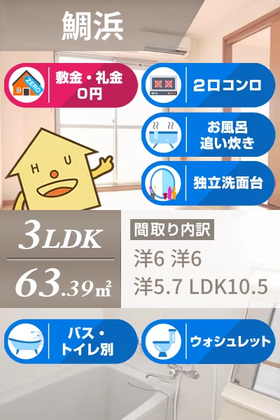 エポック鯛浜 303のお部屋の特徴
