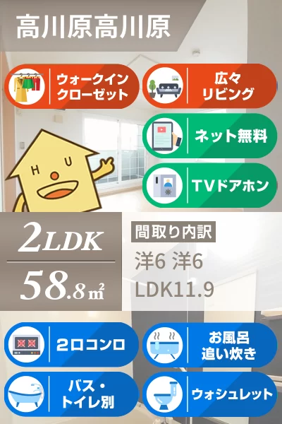 ヴェル ドゥーラ VI 201のお部屋の特徴