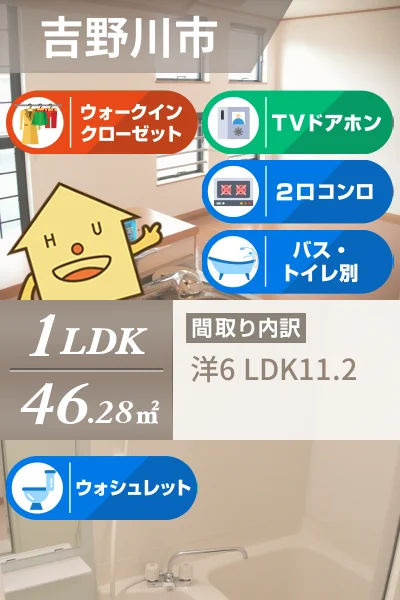 エスポワール川真田 203のお部屋の特徴