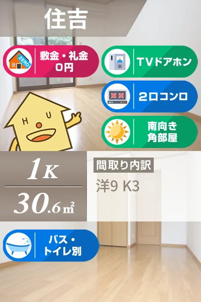 ウェル メゾン 105のお部屋の特徴