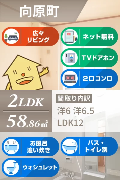 アンジェリカ B 202のお部屋の特徴