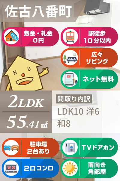 サンブルック佐古I 205のお部屋の特徴