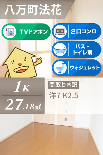 ベルメゾン法花 203のお部屋の特徴