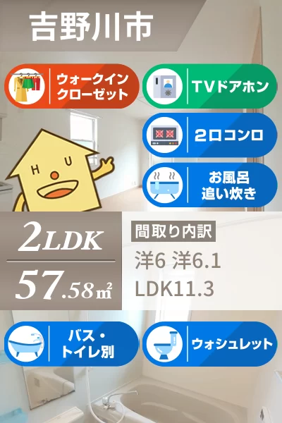 センス 202のお部屋の特徴