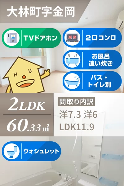 サニースクエアA 205のお部屋の特徴