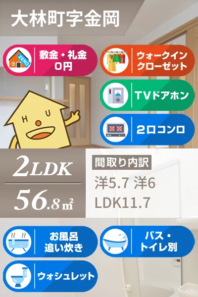 デュエル ミサキIII A 102のお部屋の特徴