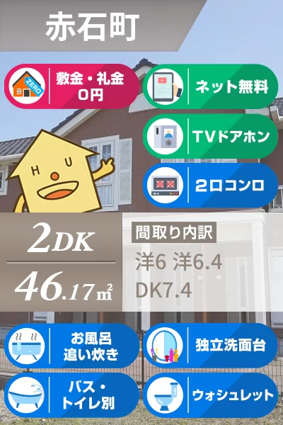 ヴィラ・クリオネA 101のお部屋の特徴
