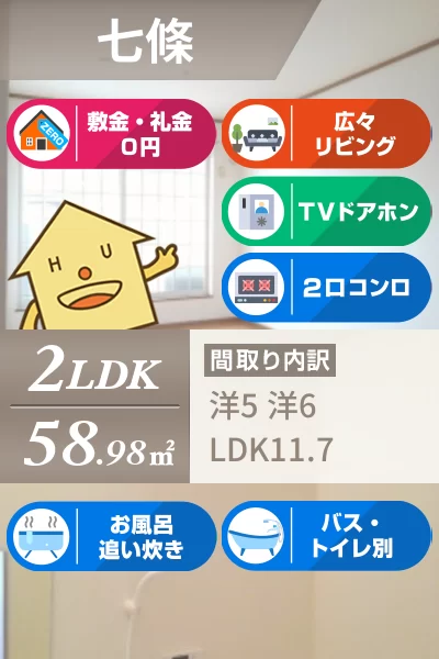 アンジェリオ B 203のお部屋の特徴