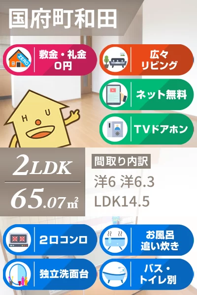 サンシティー国府C 203のお部屋の特徴