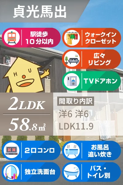 グリーン ヴィラ 205のお部屋の特徴