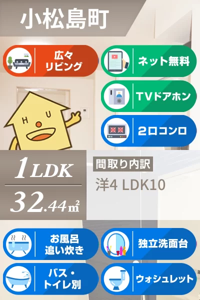 アクア・アルテA 101のお部屋の特徴