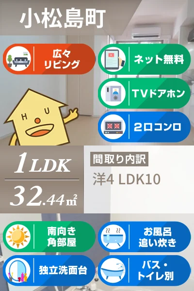アクア・アルテA 103のお部屋の特徴