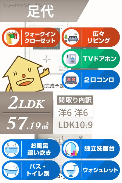 コンフォート アシロI 203のお部屋の特徴