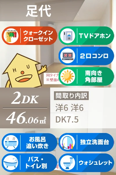 コンフォート アシロII 103のお部屋の特徴