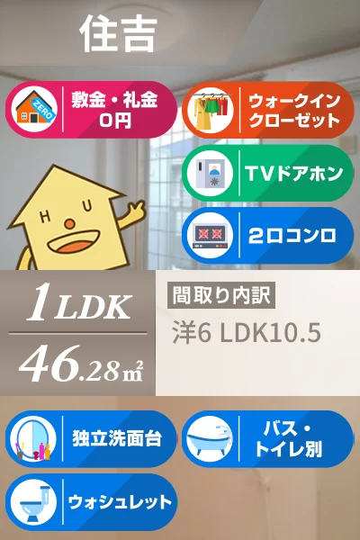 メゾン・コモド B 202のお部屋の特徴