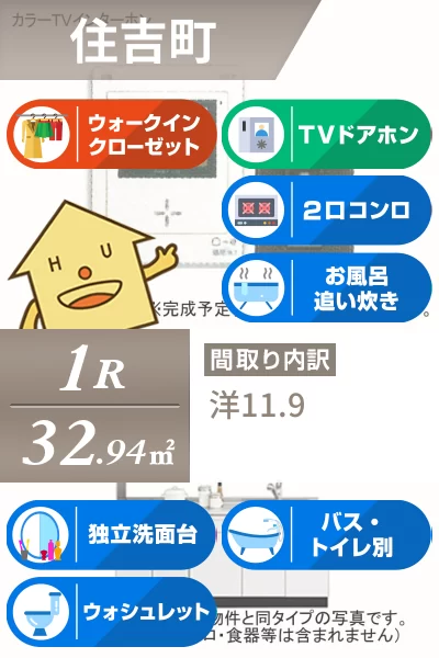 ミルト住吉I 101のお部屋の特徴