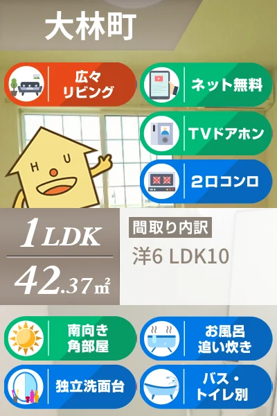 ディアコート 202のお部屋の特徴