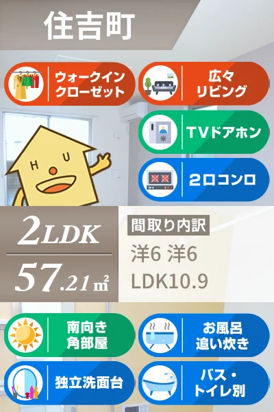 ミルト住吉III 201のお部屋の特徴